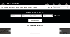 Desktop Screenshot of lexusoftowson.com