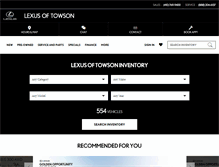 Tablet Screenshot of lexusoftowson.com